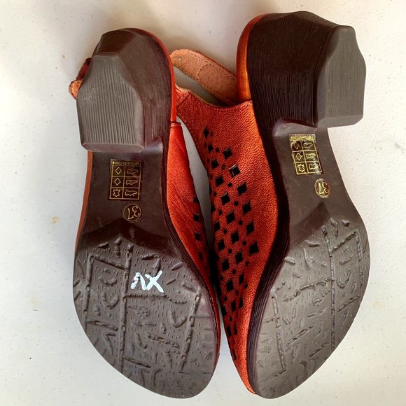 Brand new L'Artiste open toe genuine leather heel slingbacks US size 7 EUR 37 - Picture 7 of 8